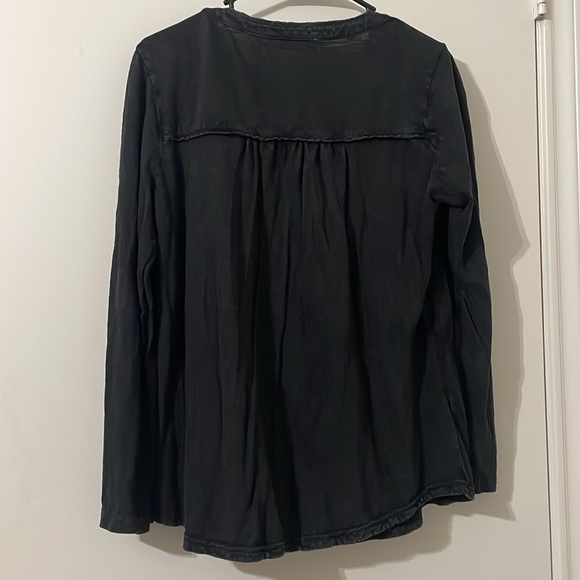 Style & Co Black Embellished Tunic with 3/4 Sleeves Size M - Picture 3 of 9